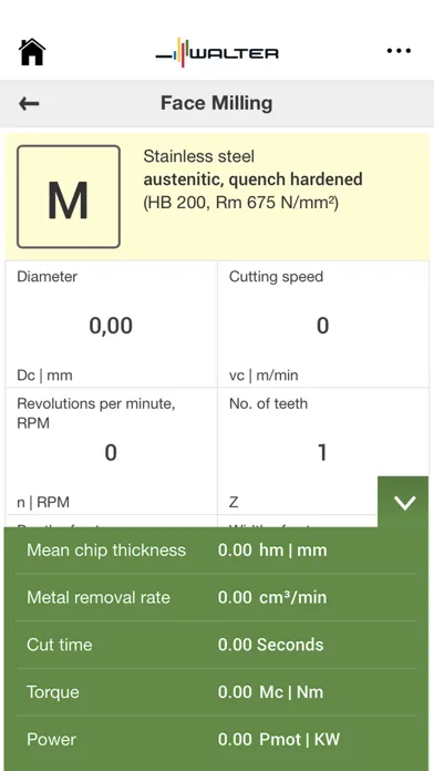 Walter Machining Calculator应用截图