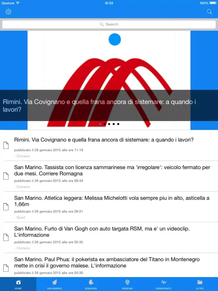 News San Marino e Romagna - Libertas.sm iPad 应用截图
