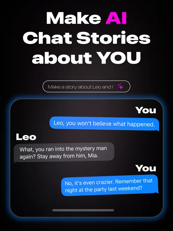 Capturas de pantalla de Spook: AI Chat & Text Stories iPad 