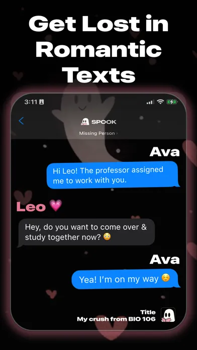 Capturas de pantalla de Spook: AI Chat & Text Stories