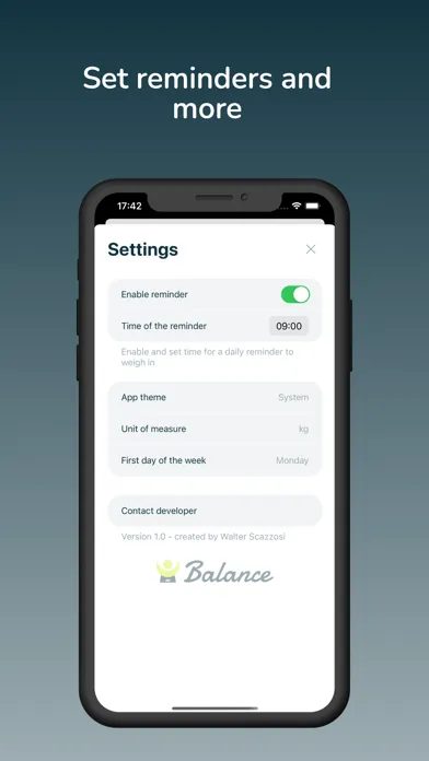 Balance - Body Weight Manager 스크린샷