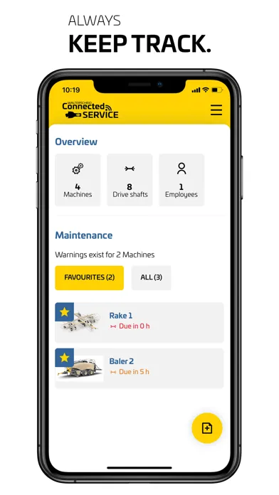 Captures d'écran de Walterscheid Connected Service