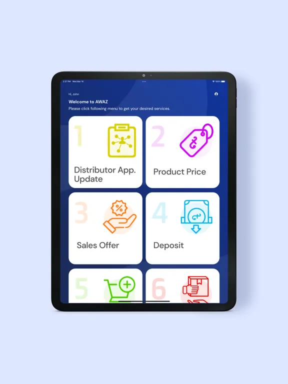 Tangkapan skrin iAWAZ iPad 
