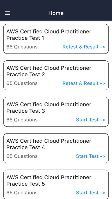 Capturas de pantalla de AWS CLF-C01 Certification Exam