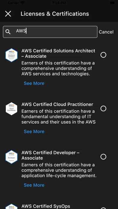 AWS DBS-C01 Certification Exam سکرین شاٹس