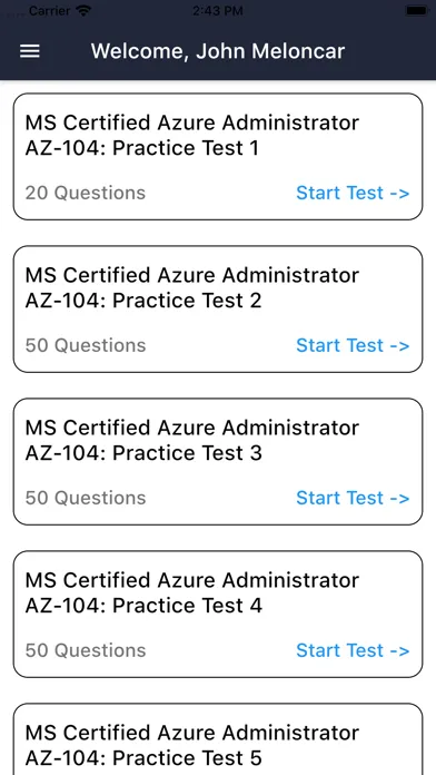 Tangkapan skrin AZ-104 Certification