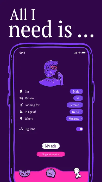 Masked Love - Anonymous Dating Screenshots