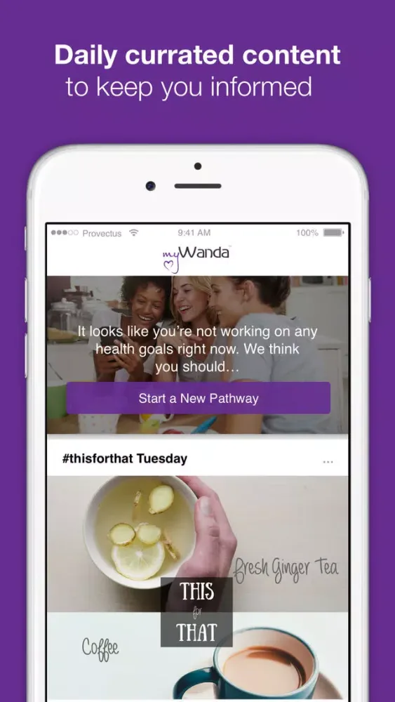 Captures d'écran de myWanda - Women’s Heart Health and Lifestyle Guide