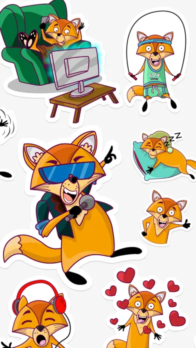 Zrzuty ekranu Darwin the Fox Sticker Pack