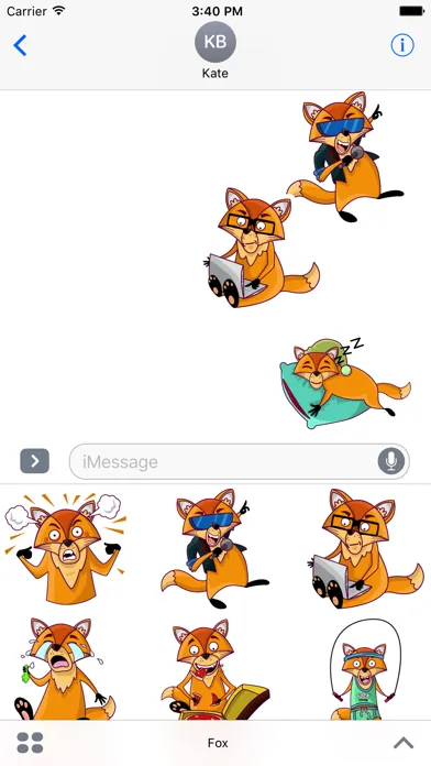 Zrzuty ekranu Darwin the Fox Sticker Pack
