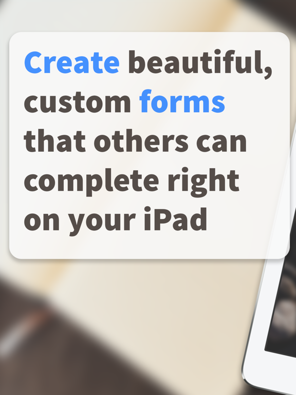 Sign In - Form Maker iPad  स्क्रीनशॉट