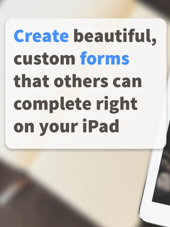 Sign In - Form Maker iPad 应用截图