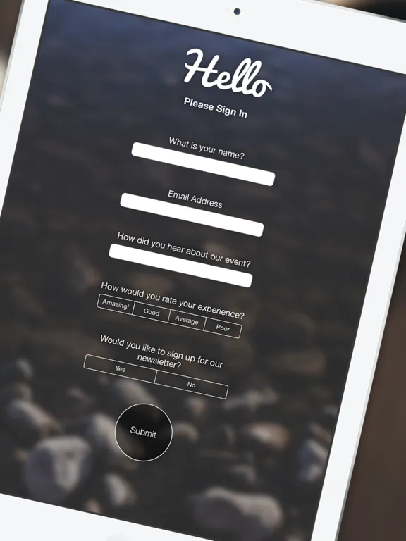 Sign In - Form Maker iPad 应用截图