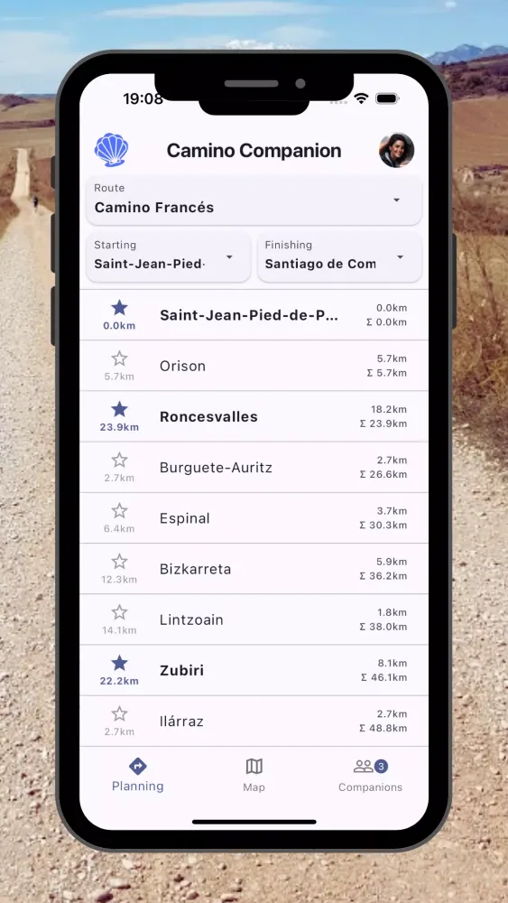 Camino Companion Ekran Görüntüleri