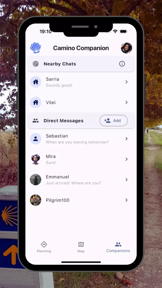 Camino Companion Ekran Görüntüleri