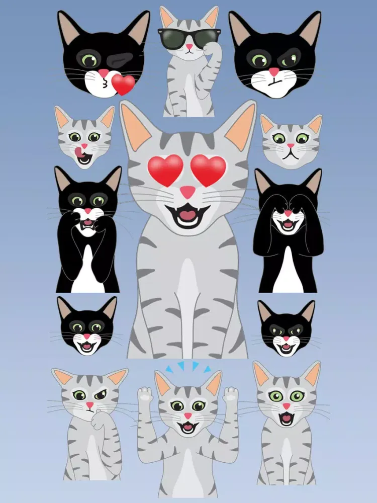 KittyMojis - Kitty Emojis and Stickers iPad  スクリーンショット
