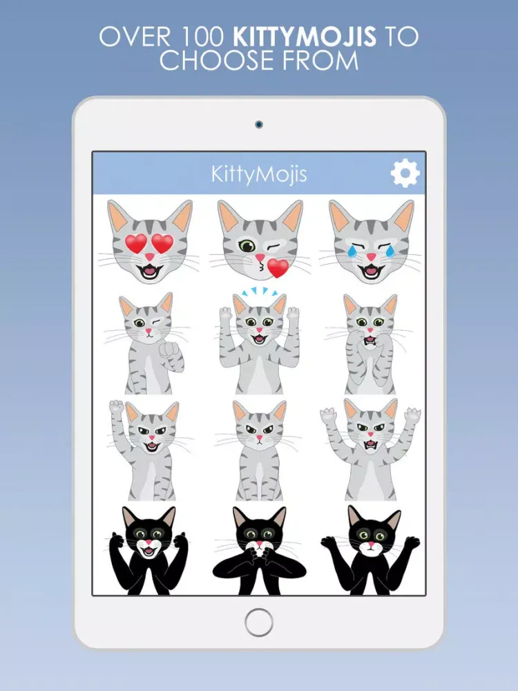 KittyMojis - Kitty Emojis and Stickers iPad  スクリーンショット