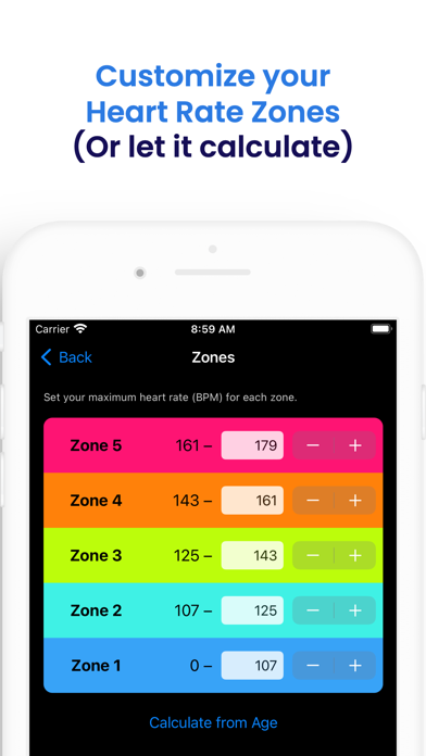 Ảnh chụp màn hình của Zone Trainer: Heart Rate Zones