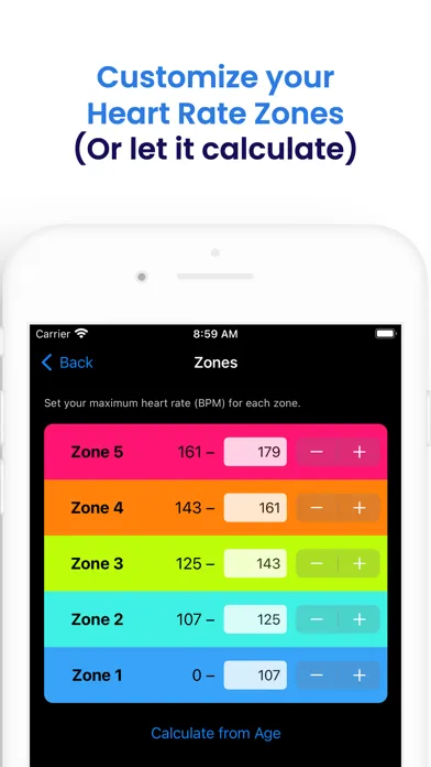 Tangkapan skrin Zone Trainer: Heart Rate Zones