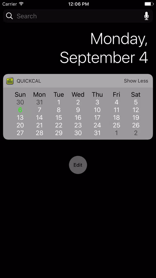 Quick Calendar سکرین شاٹس