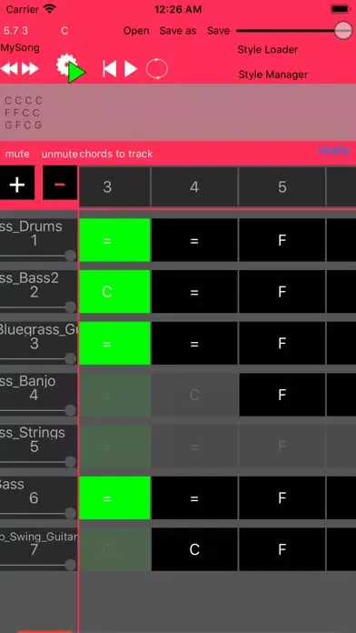 Tangkapan layar Backing Track Stylecreator
