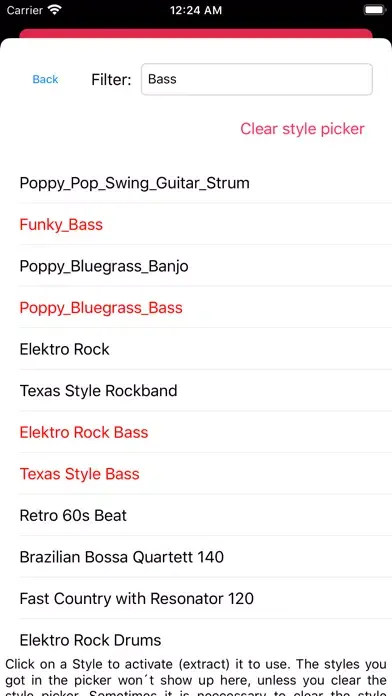 Tangkapan layar Backing Track Stylecreator