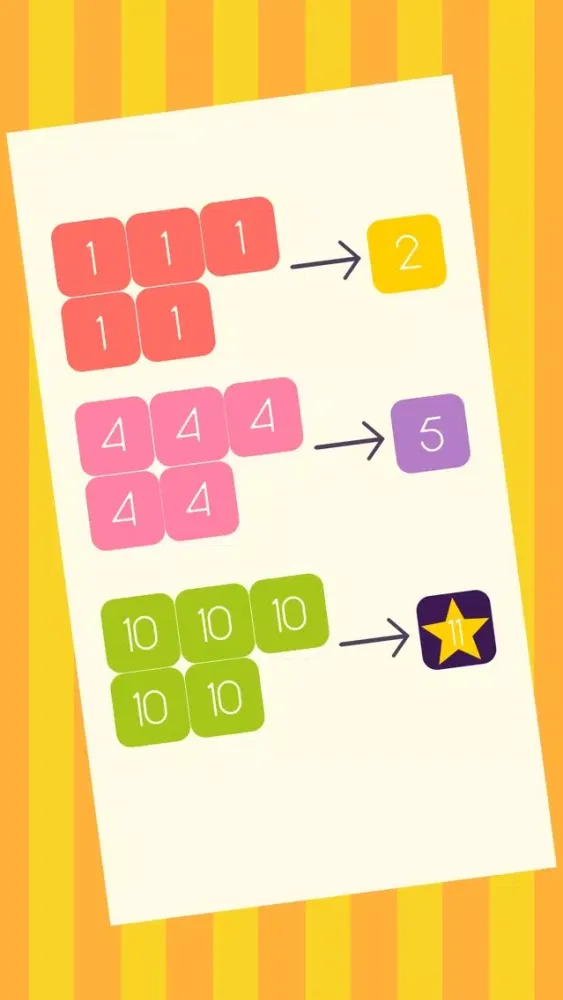 Make 11 Merging Number Game स्क्रीनशॉट