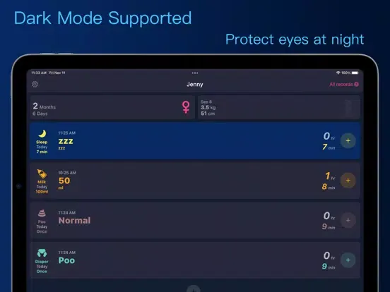 Baby Growth Recorder iPad  Screenshots