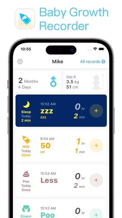 Baby Growth Recorder Screenshots