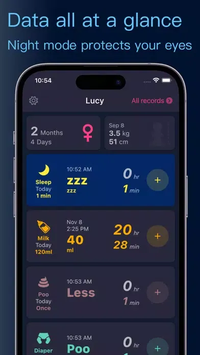 Baby Growth Recorder Screenshots