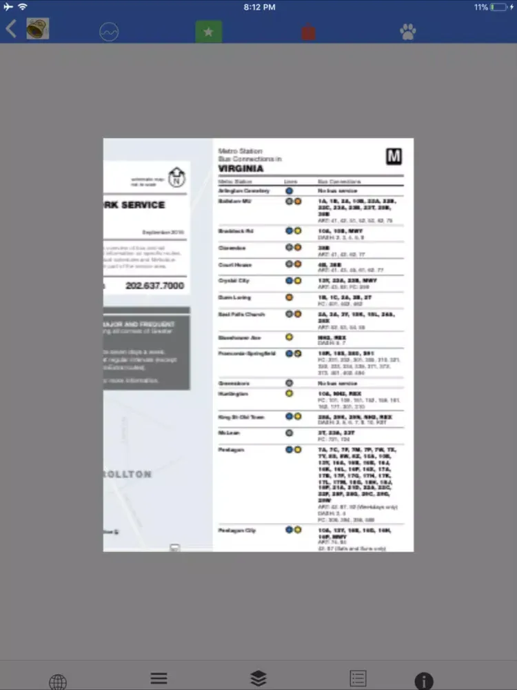 Tangkapan skrin D.C. Scaled Subway Map Offline iPad 