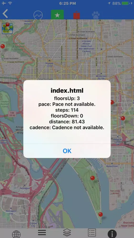 Tangkapan skrin D.C. Scaled Subway Map Offline