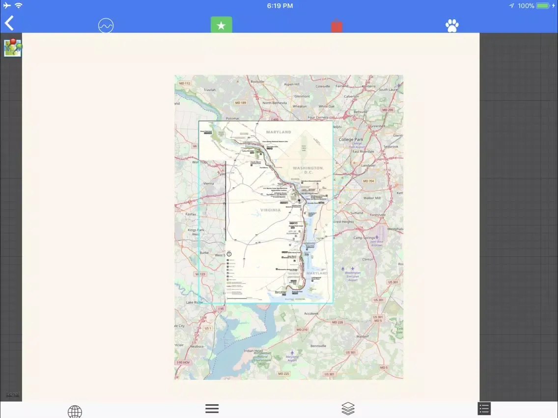 George W. Mem. Pkwy Tour Maps iPad  Screenshots