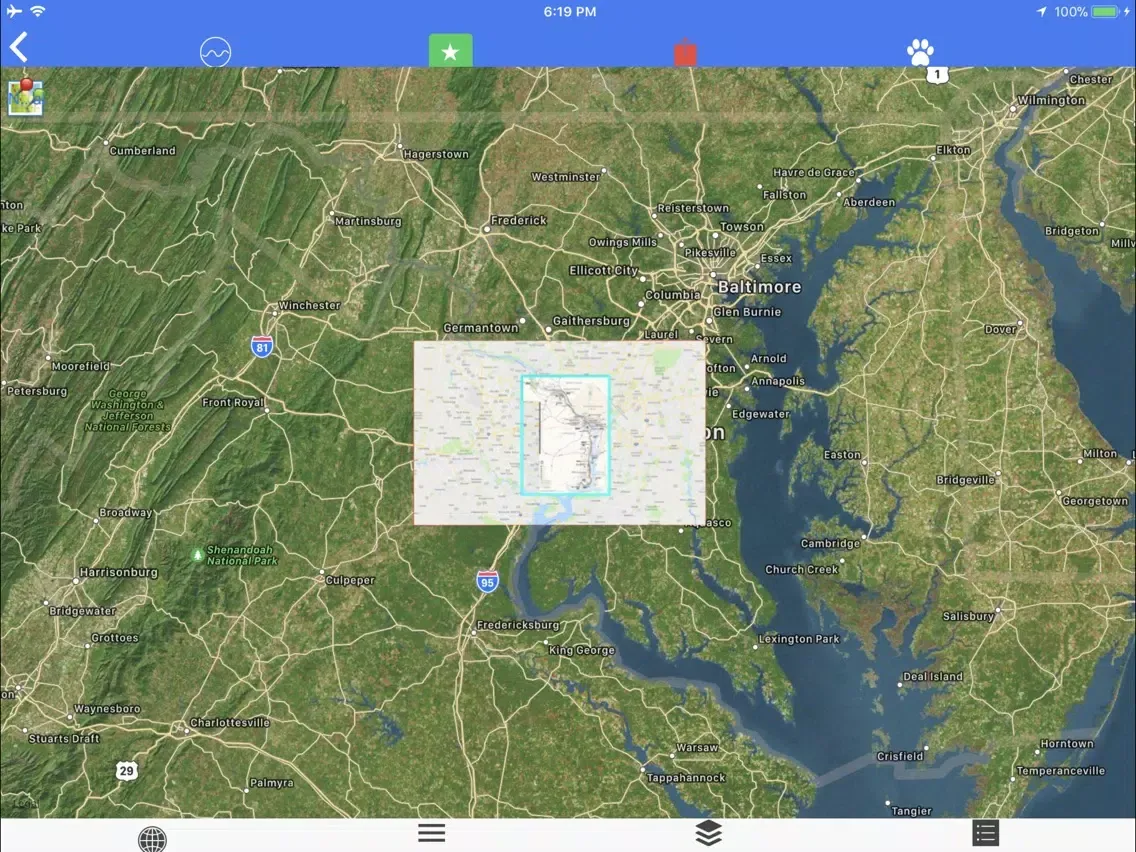 George W. Mem. Pkwy Tour Maps iPad  Screenshots