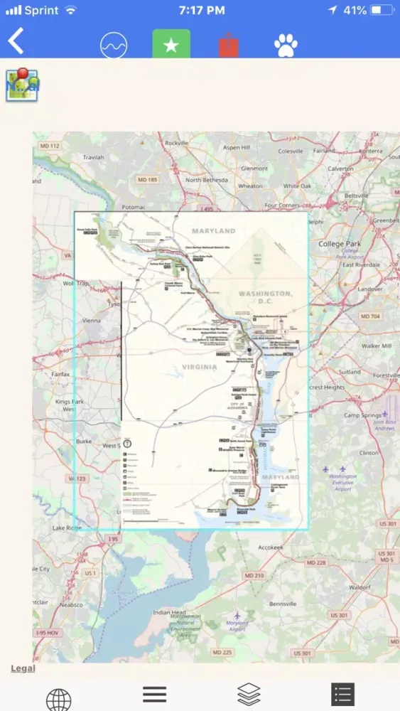 George W. Mem. Pkwy Tour Maps Screenshots