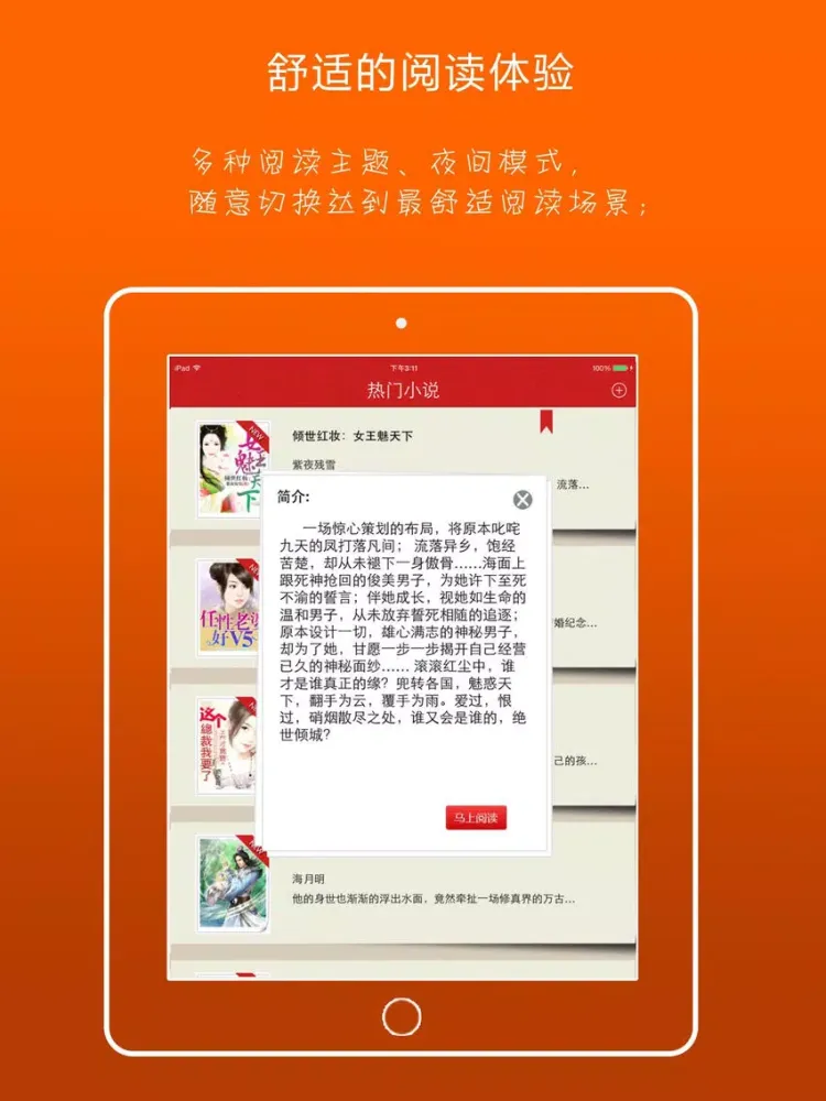 小说大全-看电子书小说的阅读器 iPad  Screenshots