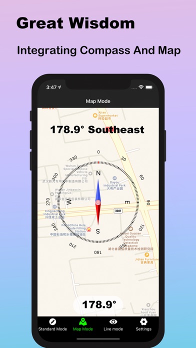 ภาพหน้าจอของ Map Compass° - GPS & Altitude