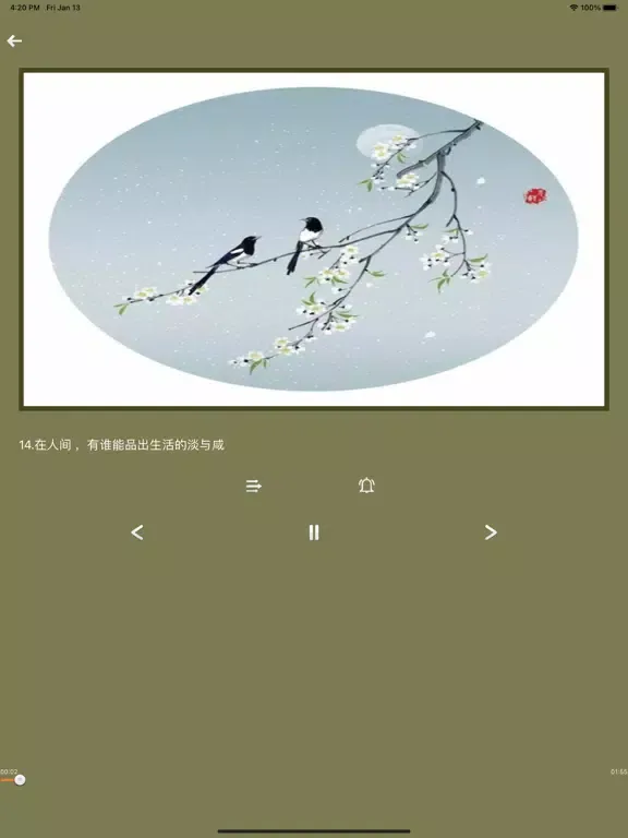 诗词之美-声之动听，诗之优美 iPad  स्क्रीनशॉट
