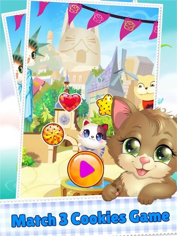 Cookie Link Pop 3 Match Journey Splash And Soda Jam iPad  Screenshots