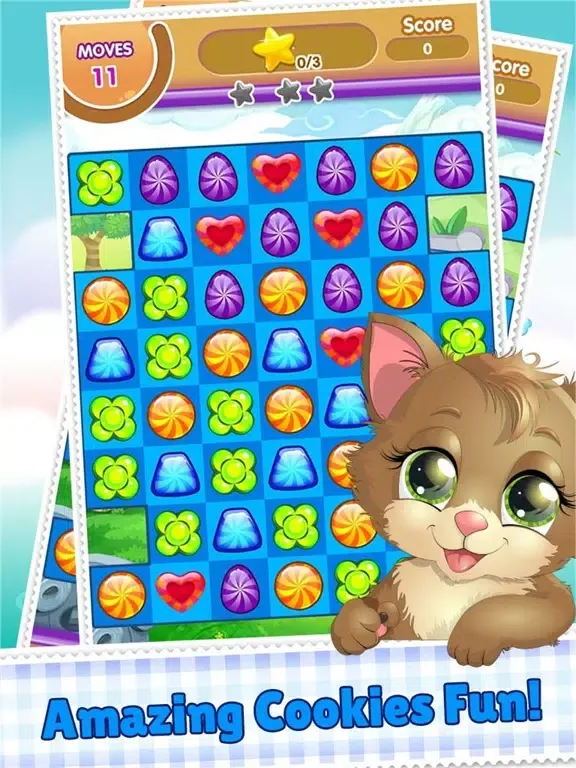 Cookie Link Pop 3 Match Journey Splash And Soda Jam iPad  Screenshots