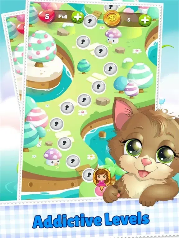 Cookie Link Pop 3 Match Journey Splash And Soda Jam iPad  Screenshots