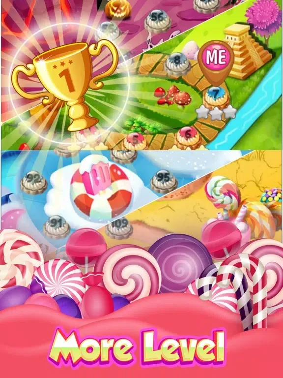 Super Charming Lollipop Perfect Match 3 Sugar Land iPad  স্ক্রিনশট