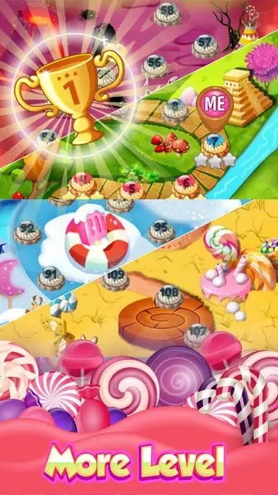 Super Charming Lollipop Perfect Match 3 Sugar Land স্ক্রিনশট