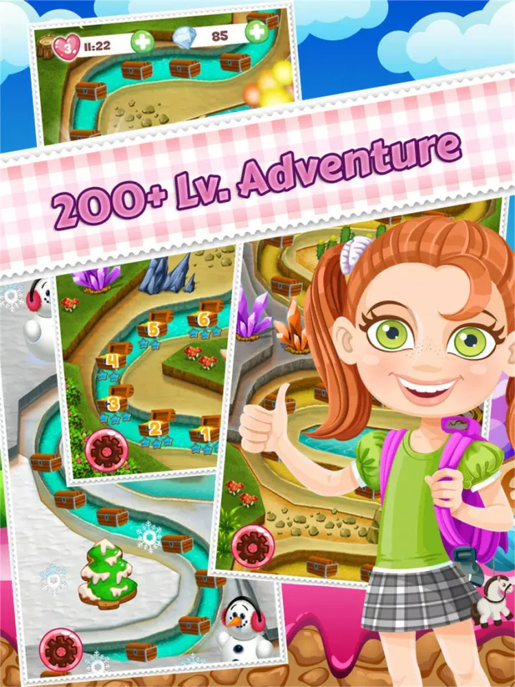 Zrzuty ekranu Sweet Sugar Ball Fruit Juice Splash iPad 