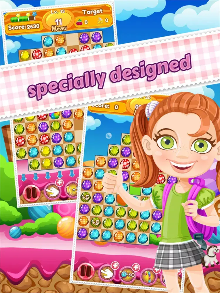 Zrzuty ekranu Sweet Sugar Ball Fruit Juice Splash iPad 