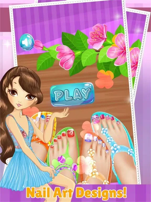 Toe Nail Spa Salon Beautiful Princess Girls - Makeover And Games Dressup Nails Art & Polish iPad Screenshots