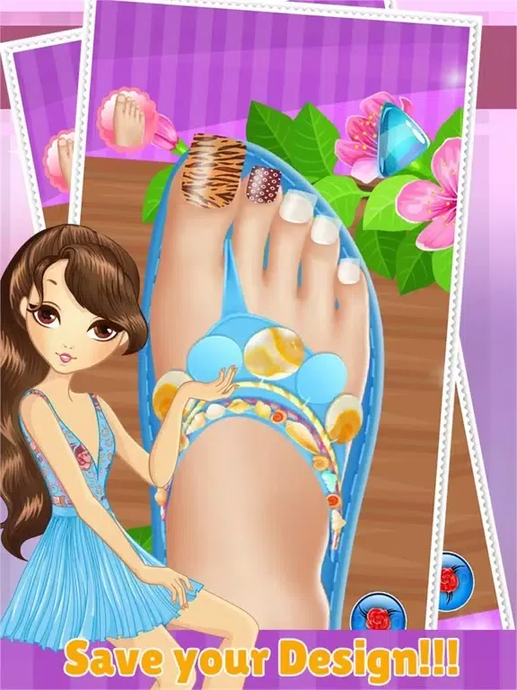 Toe Nail Spa Salon Beautiful Princess Girls - Makeover And Games Dressup Nails Art & Polish iPad Screenshots