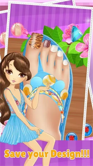 Toe Nail Spa Salon Beautiful Princess Girls - Makeover And Games Dressup Nails Art & Polish Screenshots