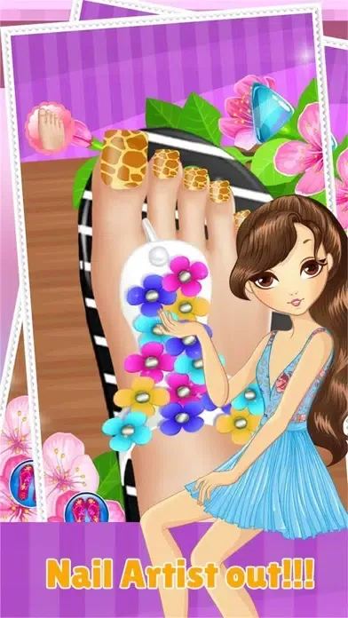 Toe Nail Spa Salon Beautiful Princess Girls - Makeover And Games Dressup Nails Art & Polish Screenshots