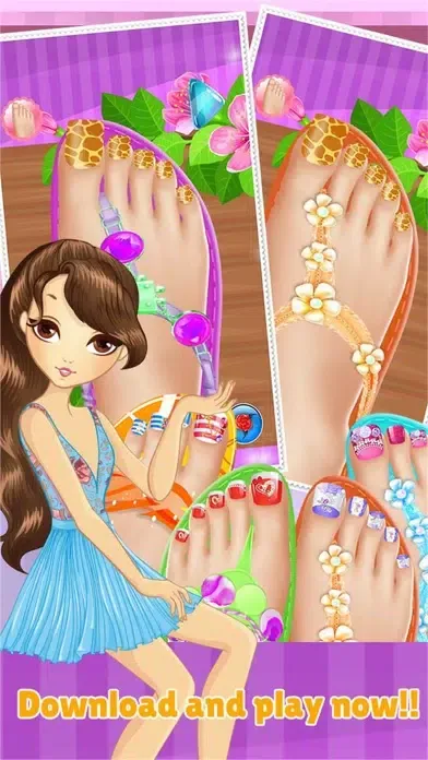 Toe Nail Spa Salon Beautiful Princess Girls - Makeover And Games Dressup Nails Art & Polish Screenshots